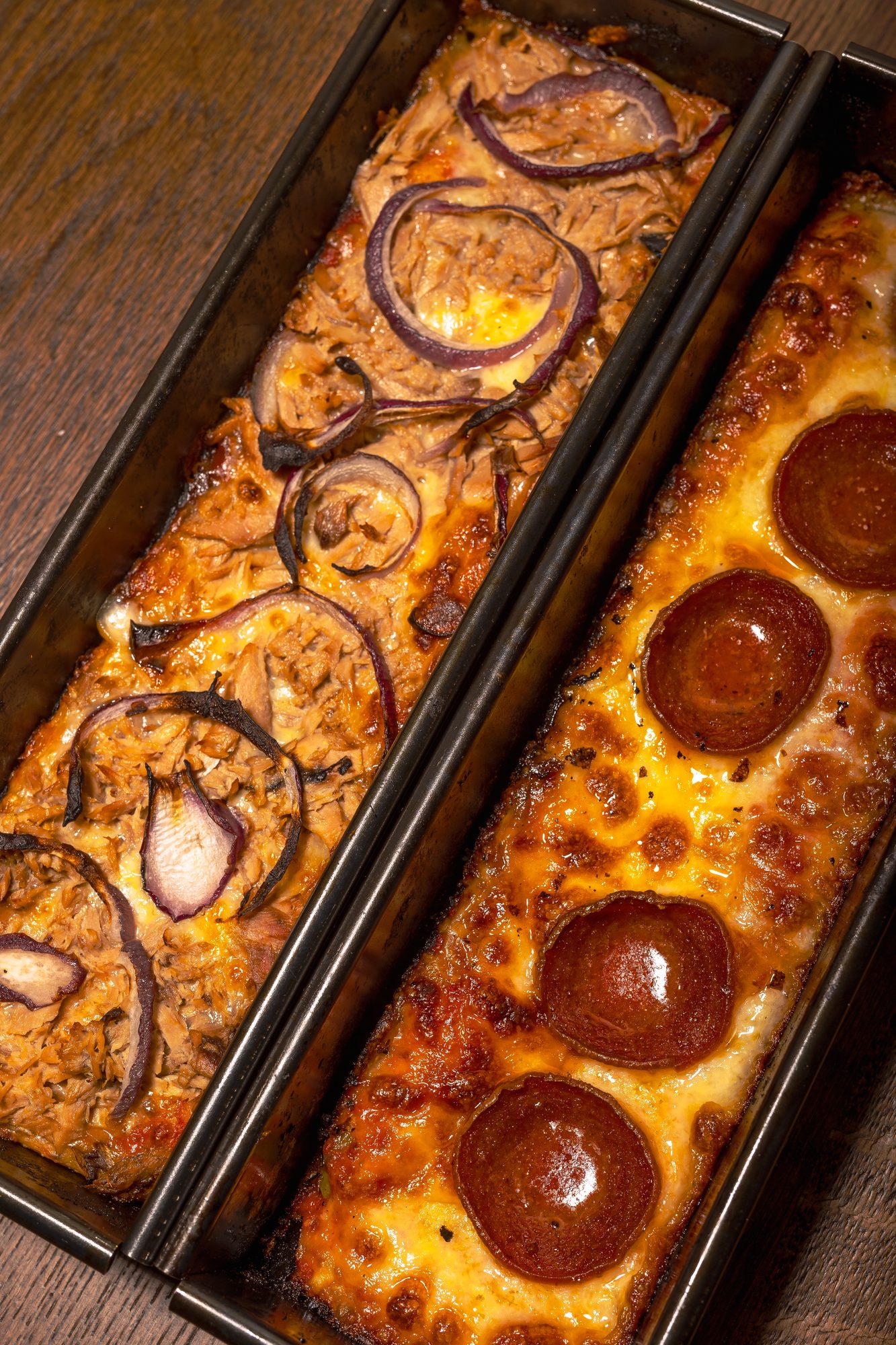 keyf-et Detroit Slice Pizza frisch aus dem Ofen